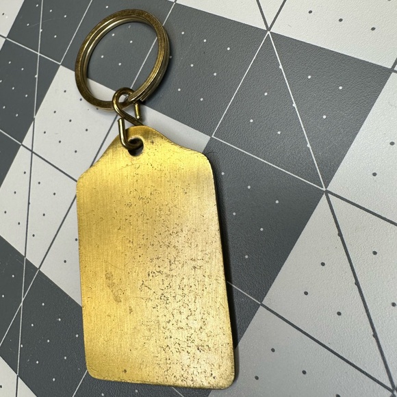 Vintage 80s Wild Turkey Keychain By Outdoor Impressions Brass 1984 - Picture 3 of 4